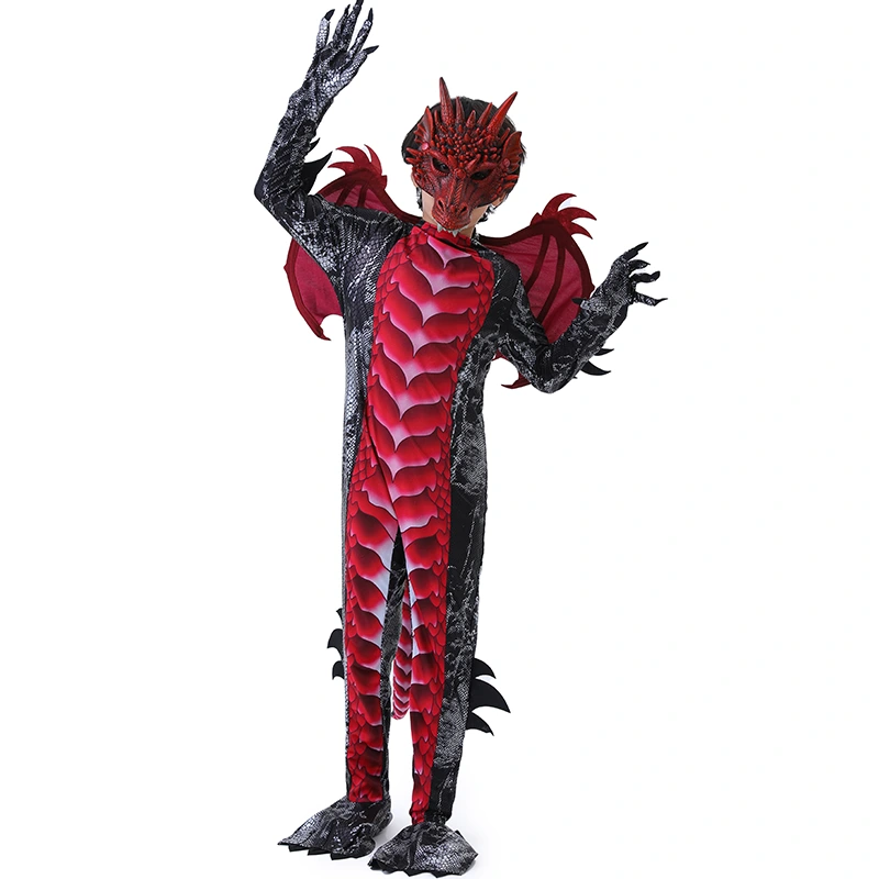 Disfraz de dragón para niños duradero de truco o trato de Halloween